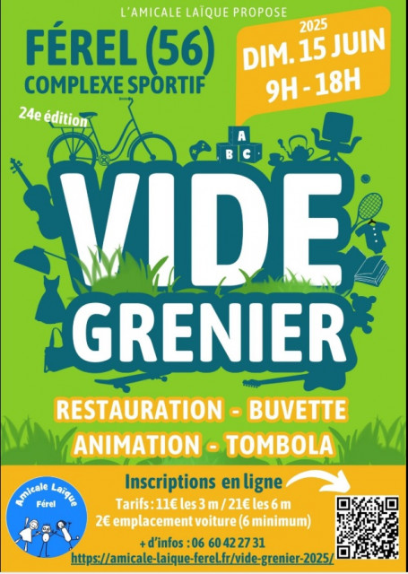 Vide-greniers de l'Amicale Laïque de Férel