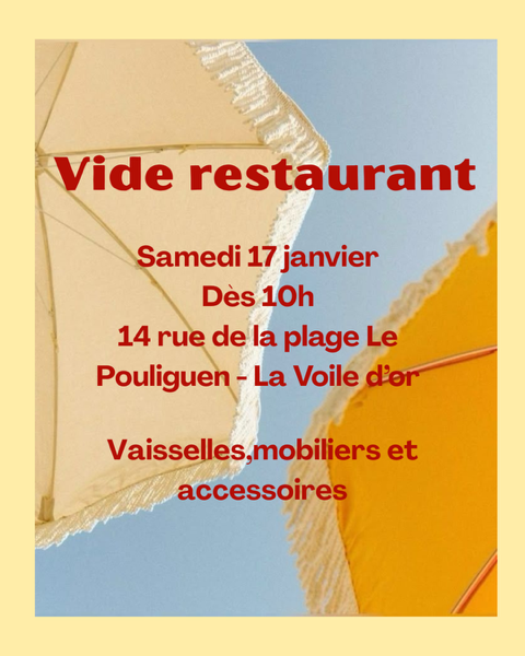 Vide restaurant La Voile d'Or - Le Pouliguen 