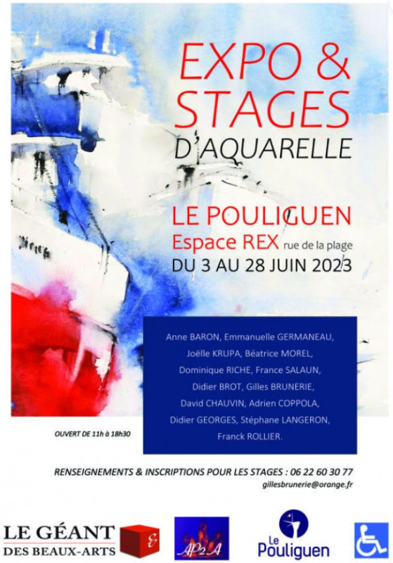 13 aquarellistes internationaux - Espace REX le Pouliguen