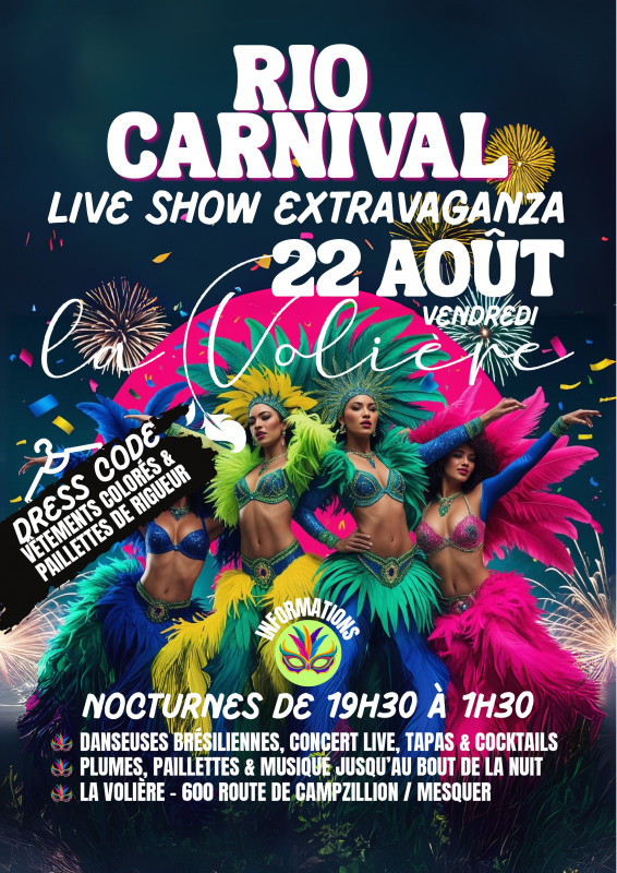 Rio Carnaval - La Volière Mesquer