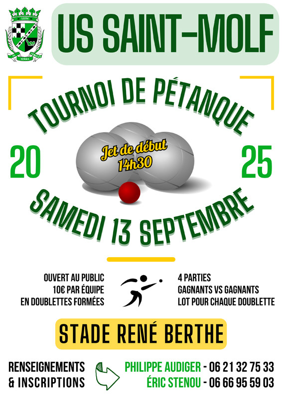 ST MOLF - Concours de pétanque
