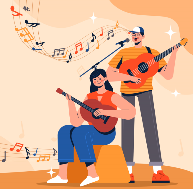 Animation musicale rue du centre