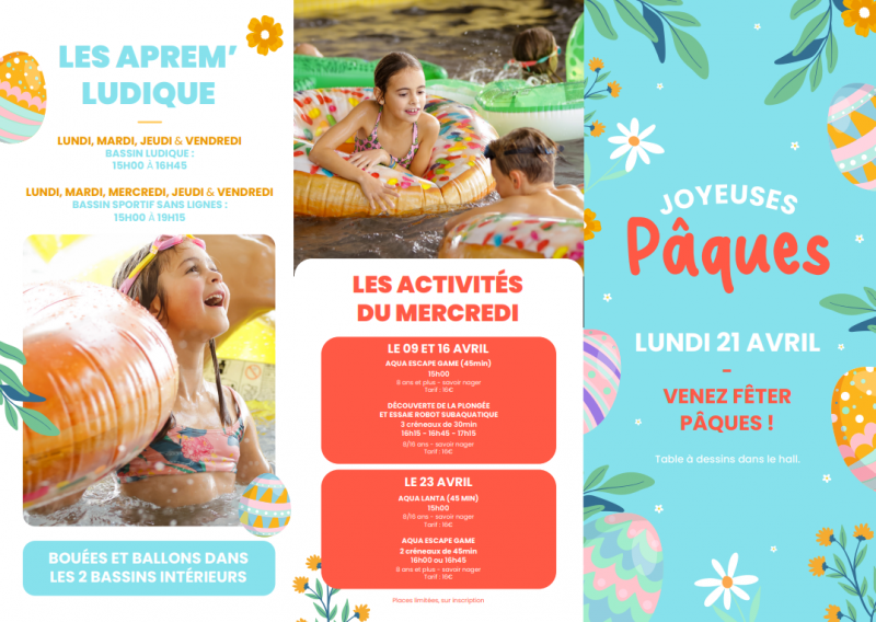 Aquabaule - Vacances Printemps 2025 - La Baule - Les Aprem' Ludiques