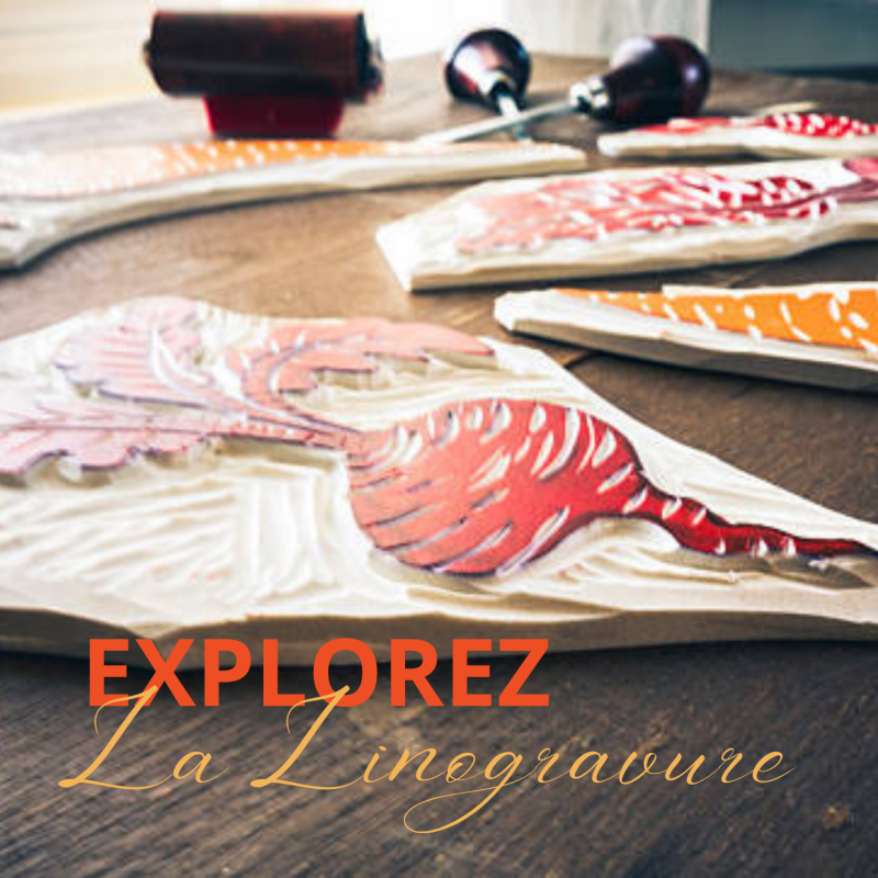 Atelier initiation à la linogravure - été 2025 - La Baule