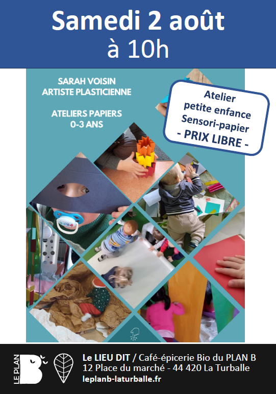 Atelier sensori-papier 2 août Plan B - La Turballe