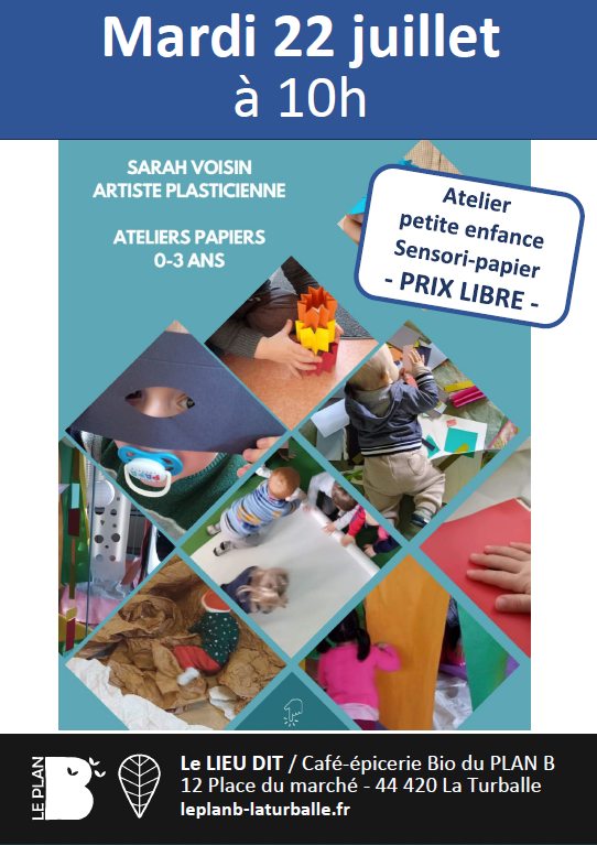 Atelier sensori-papier 22 juillet Plan B - La Turballe