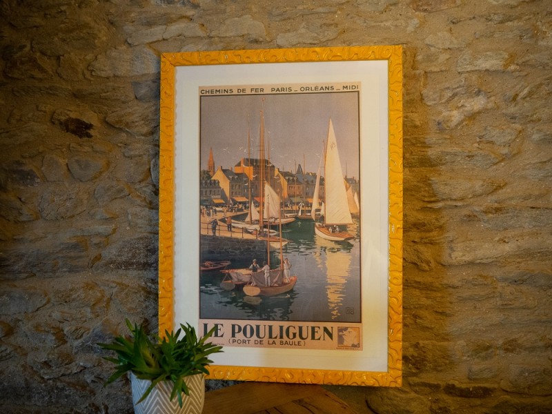 Boutique en ligne -Affiche ancienne - Le Pouliguen le port - Office de tourisme La Baule Presqu'île de Guérande