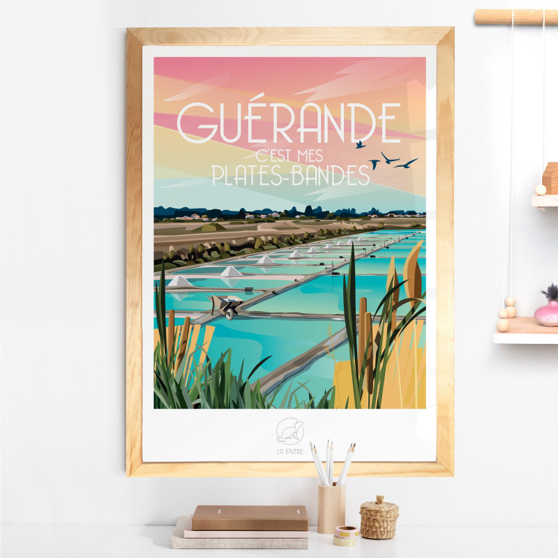 Boutique en ligne - Affiche La Loutre - Guérande - Office de tourisme La Baule Presqu'île de Guérande