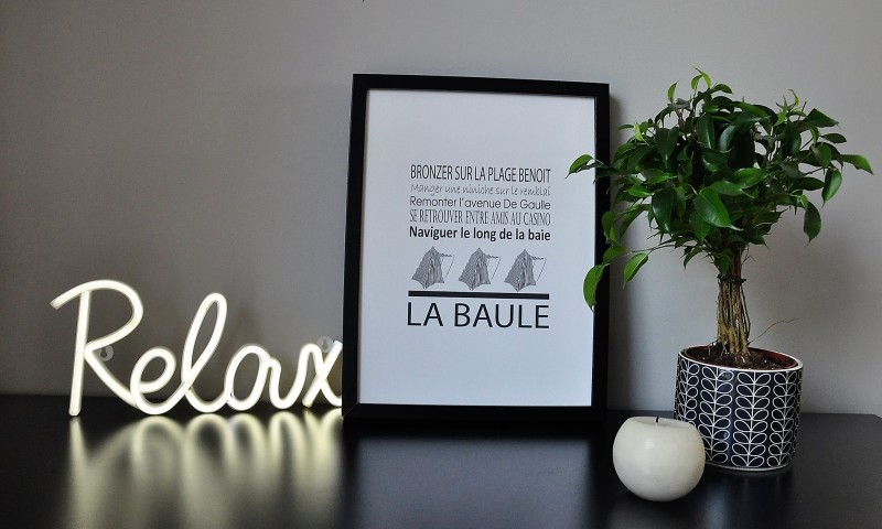 Boutique en ligne - Affiche phrases La Baule - Office de tourisme La Baule Presqu'île de Guérande 