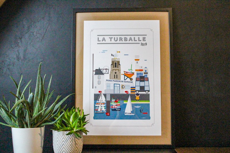 Boutique en ligne - Affiche Quatre Vingt Trois - La Turballe - Office de tourisme La Baule Presqu'île de Guérande 