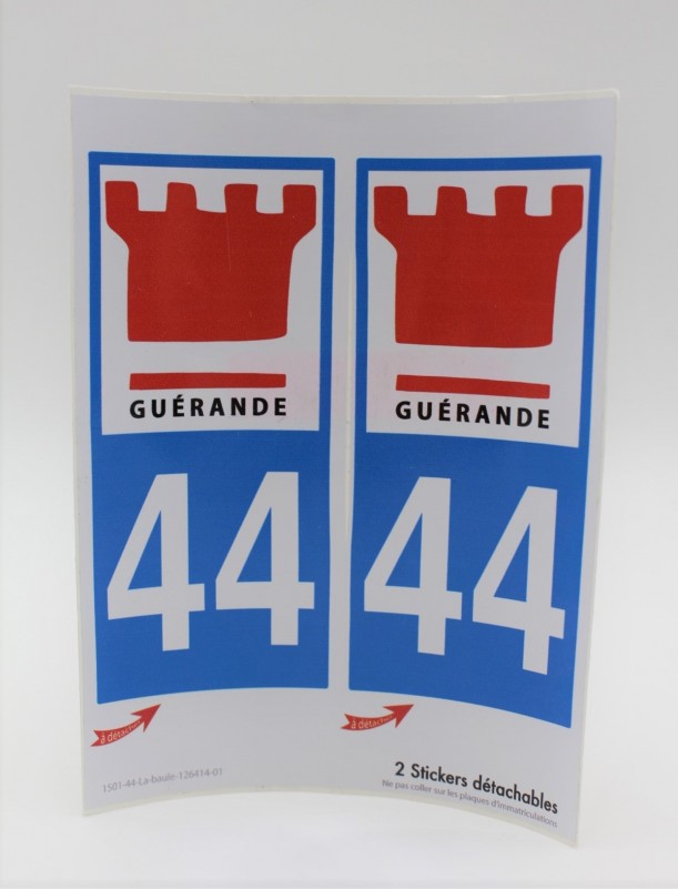 Number plate sticker  - Guérande