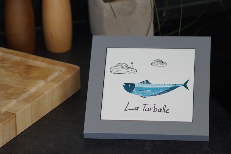 Boutique en ligne - Dessous de plat poisson - la Turballe - Gris clair - Office de tourisme La Baule Presqu'île de Guérande