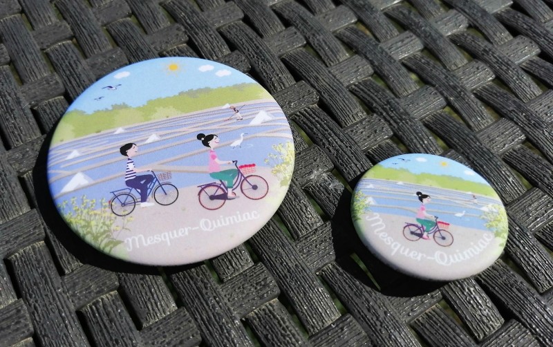 Boutique en ligne - Magnet et badge Mesquer-Quimiac - Office de tourisme La Baule Presqu'île de Guérande