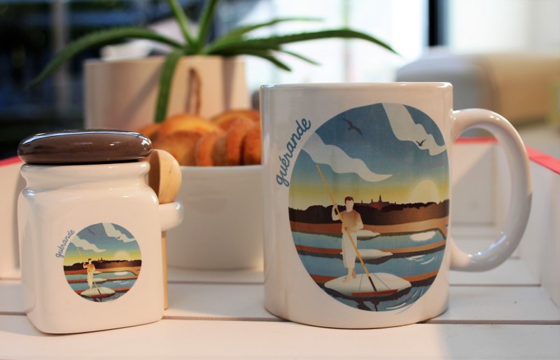 Boutique en ligne - mug et petit pot marais salants de Guérande - Office de Tourisme La baule Presqu'île de Guérande
