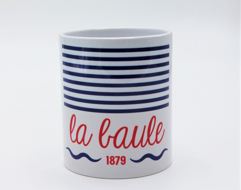 Boutique en ligne - Mug Mariniere - La Baule - bleu et rouge - Office de tourisme La Baule Presqu'île de Guérande