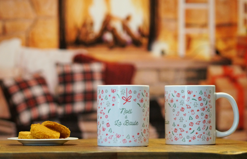 Boutique en ligne - Mug Noël à la Baule - Office de tourisme la Baule-Presqu'île de Guérande
