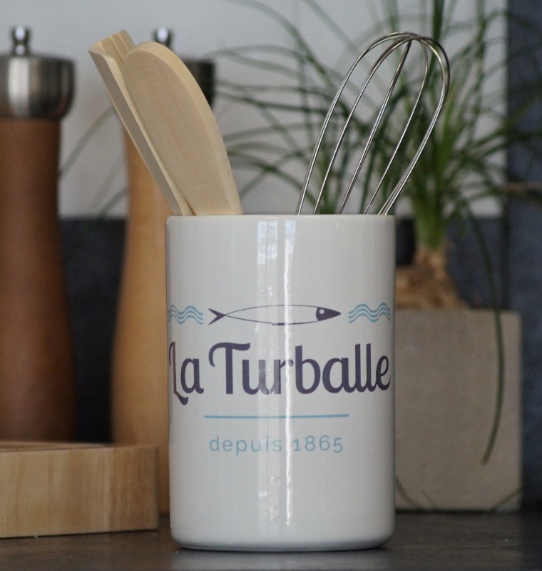Boutique en ligne - Pot à ustensile la Turballe sardine 1865 - Office de tourisme la Baule Presqu'île de Guérande