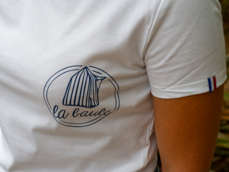 Boutique en ligne - T-shirt Made In France Cabine La Baule - Blanc - Office de tourisme La Baule Presqu'île de Guérande