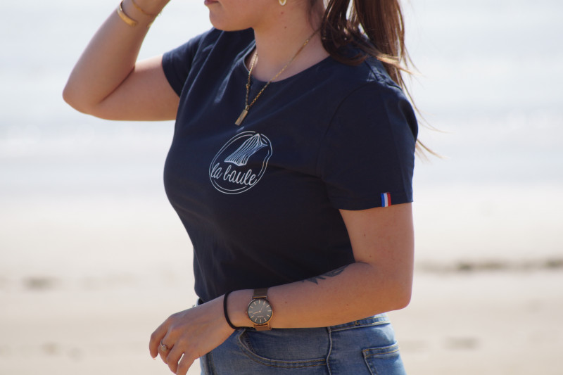 Boutique en ligne - T-shirt Made In France Cabine La Baule - Bleu - Office de tourisme La Baule Presqu'île de Guérande