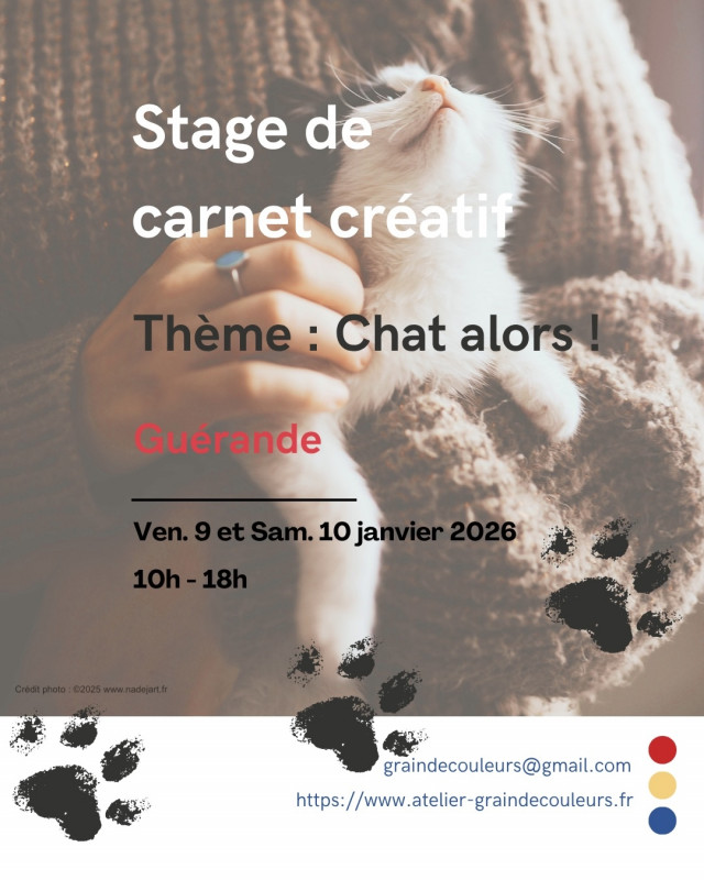 Carnet créatif et artistique - Chat alors - Guérande Carnet créatif et artistique - Chat alors - Guérande