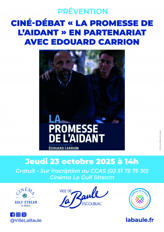 Ciné débat « La Promesse de l'aidant » En partenariat avec Edouard CARRION