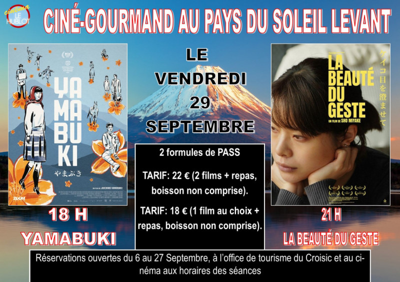 Ciné-gourmand : Au pays du Soleil Levant - Cinéma le Hublot - Le Croisic