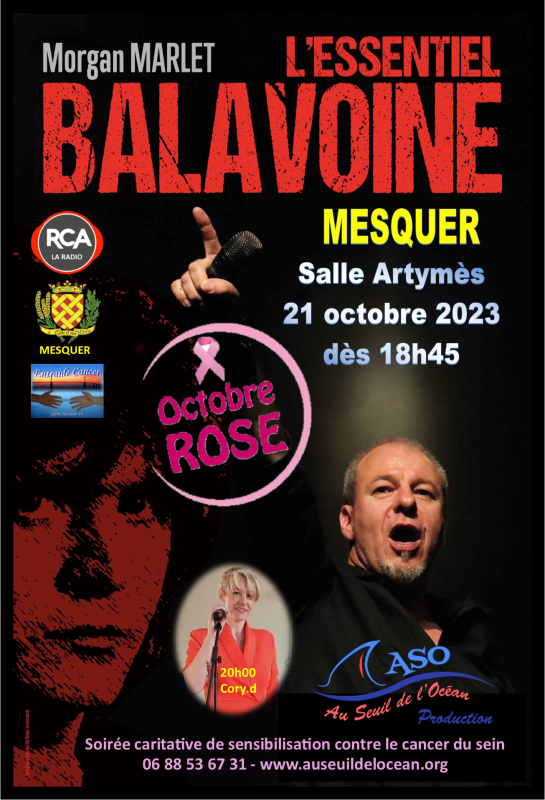 Concert - L'Essentiel Balavoine - Mesquer - Octobre Rose