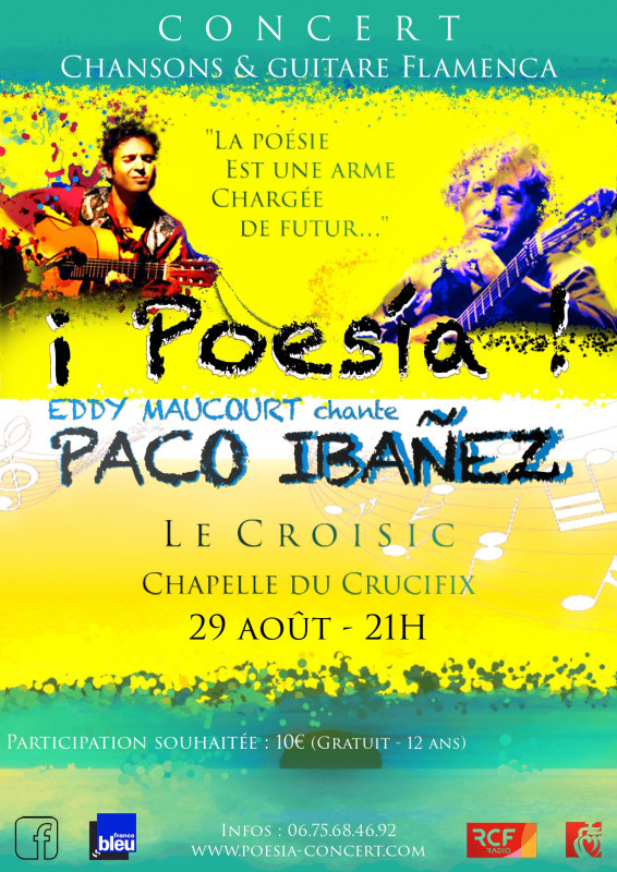 Concert - ¡ Poesía ! - Eddy Maucourt chante Paco Ibañez - Le Croisic