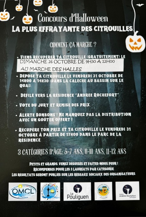 Concours d'Halloween - Le Pouliguen  - © Comité municipal des fêtes du Pouliguen Concours d'Halloween - Le Pouliguen
