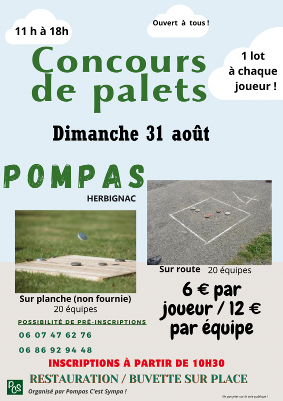 Concours de palets - Pompas - Herbignac