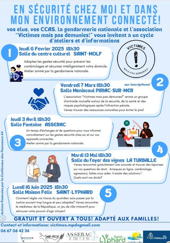 Conférence en sécurité chez moi et dans mon environnement connecté - la turballe
