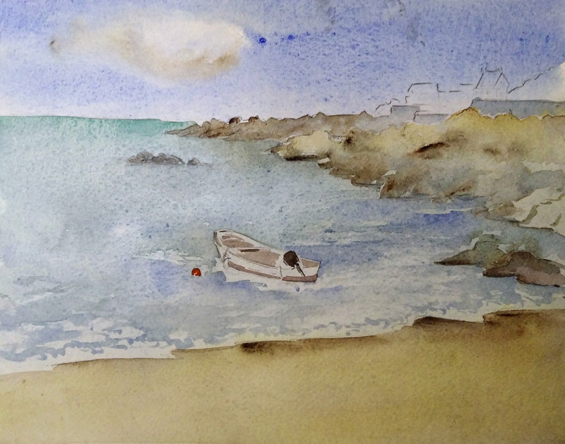 Cours d'aquarelle en plein air - Le Pouliguen