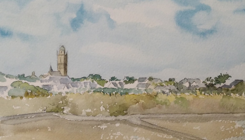 Cours d'aquarelle en plein air - Le Pouliguen
