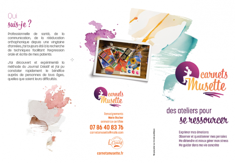 Cycle d'ateliers Carnets Musette à Guérande