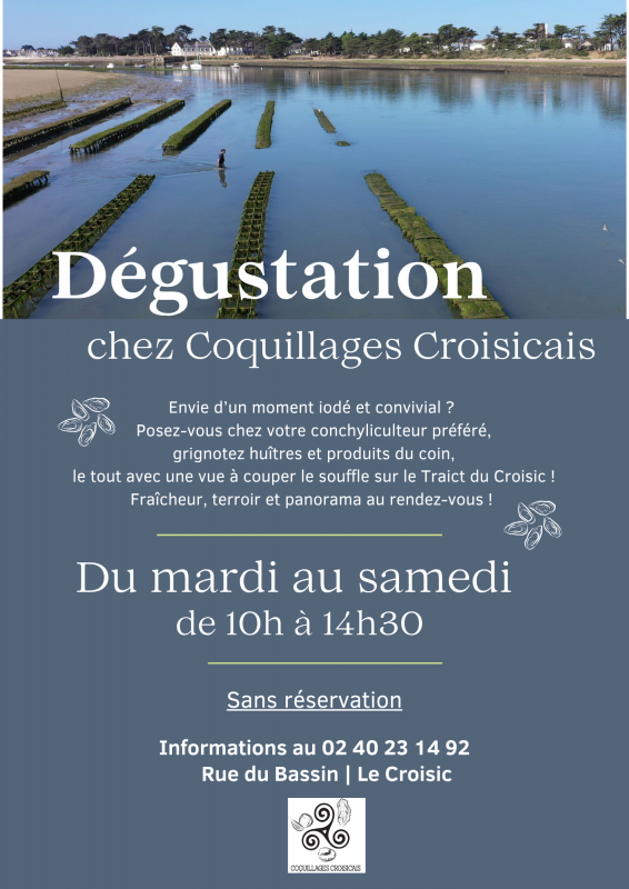 Dégustation chez Coquillages Croisicais