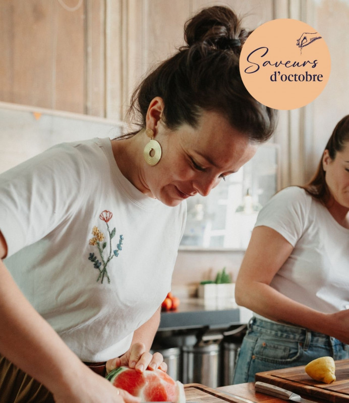 Démonstration culinaire avec la cheffe Lorine Hennebelle - Saveurs d'Octobre - Guérande