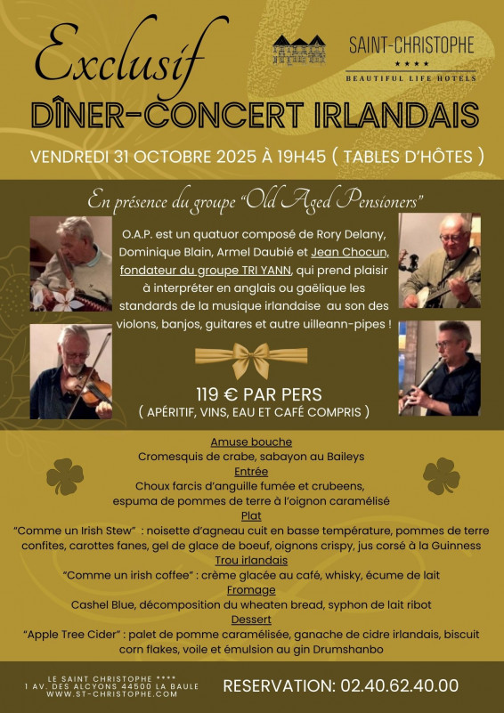 Dîner-concert Irlandais