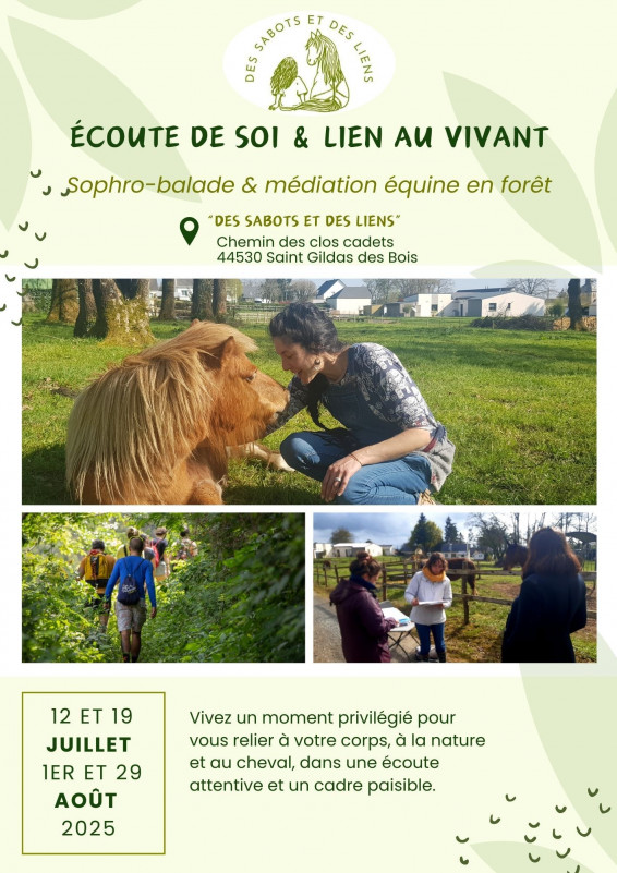Ecoute de soi & lien au vivant - Sphrologie equine.