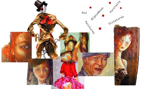 Exposition Fil en Bulles peintures - Village de Kerhinet - Saint-Lyphard