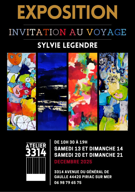 Exposition Invitation au Voyage - Piriac sur Mer - © Sylvie Legendre Exposition Invitation au Voyage - Piriac sur Mer