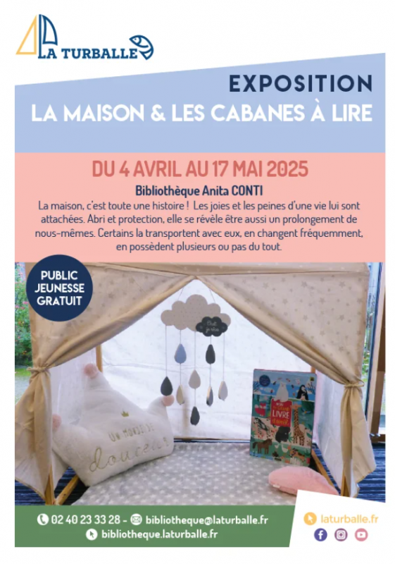 Exposition La Maison et Les Cabanes à lire - La Turballe