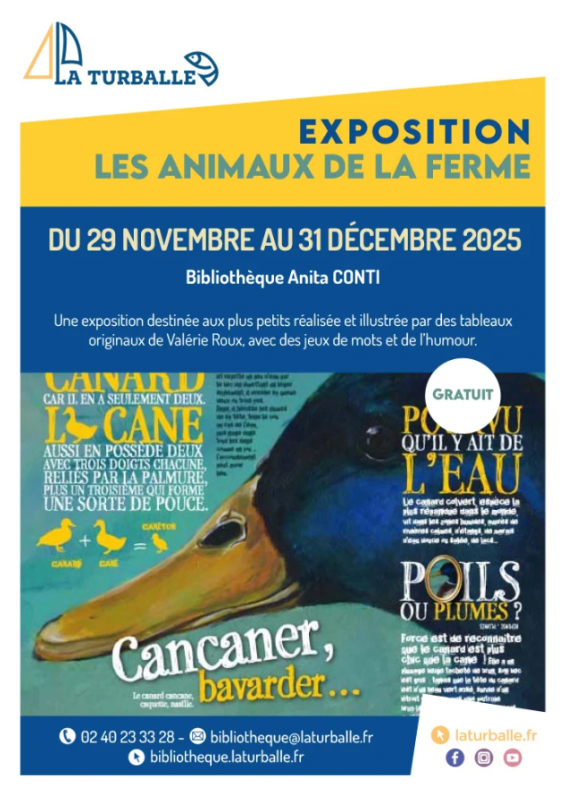 Exposition Les animaux de la ferme - La Turballe Exposition Les animaux de la ferme - La Turballe