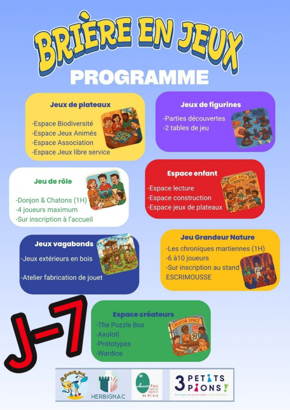 Festival international de jeu - Brière en Jeux - Herbignac - Programme Festival international de jeu - Brière en Jeux - Herbignac - Programme