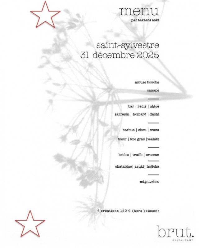 Fêtez la nouvelle année avec le restaurant Brut. - Guérande