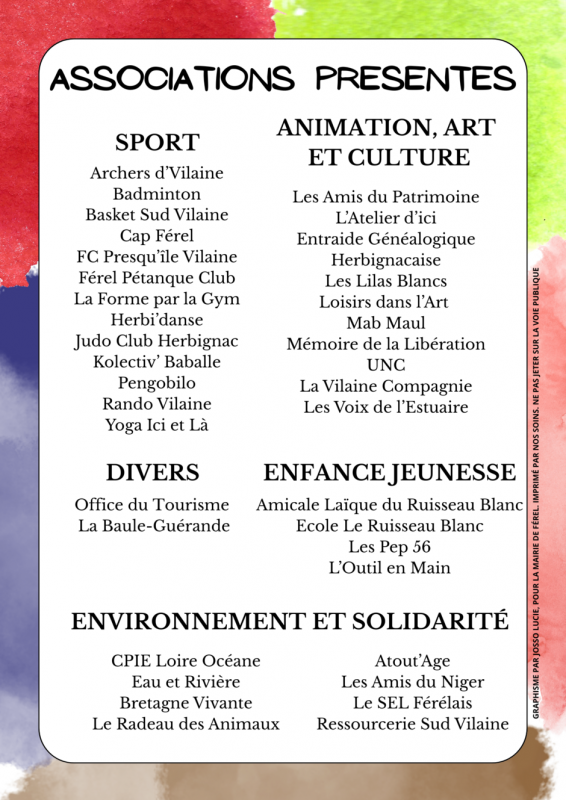 Forum des associations 2025 - Mairie de Férel