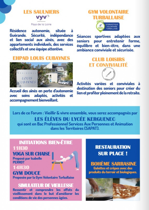 Forum vieillir et vivre ensemble - La Turballe