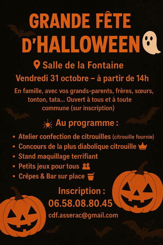 Grande fête d'Halloween - Assérac