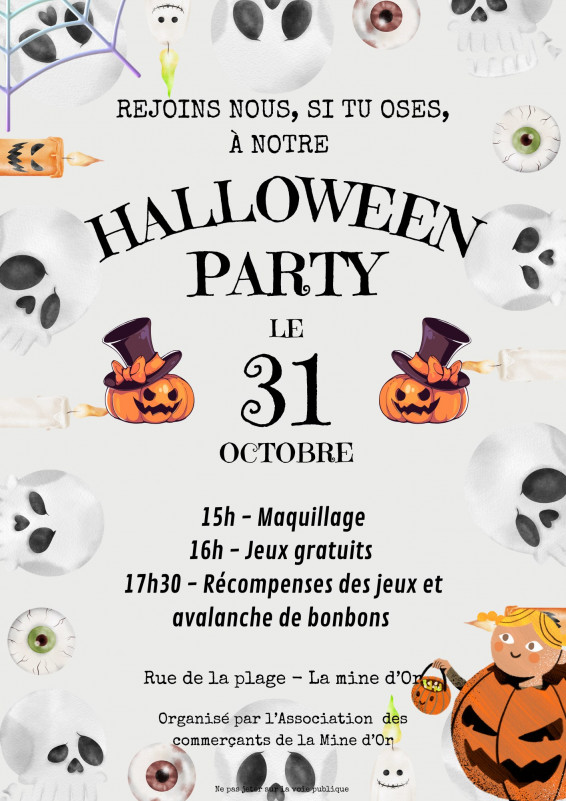 Halloween Party - Asso des commerçants de la Mine d'Or - Pénestin