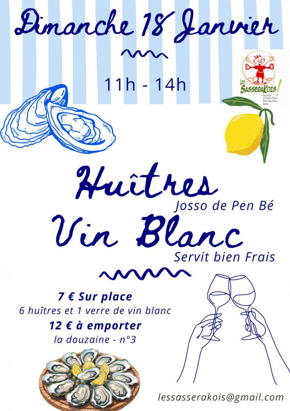 Huîtres et vin blanc - Assérac