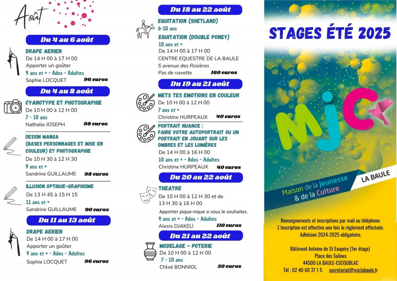 La Baule Stage MJC Portrait Nuance
